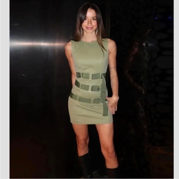 BLOGGERS FAV Zara BELTED WAXED DRESS - Picture 5 of 16